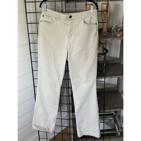 Christopher & Banks Khaki Signature Slimming Jeans sz 10 - Picture 1 of 8